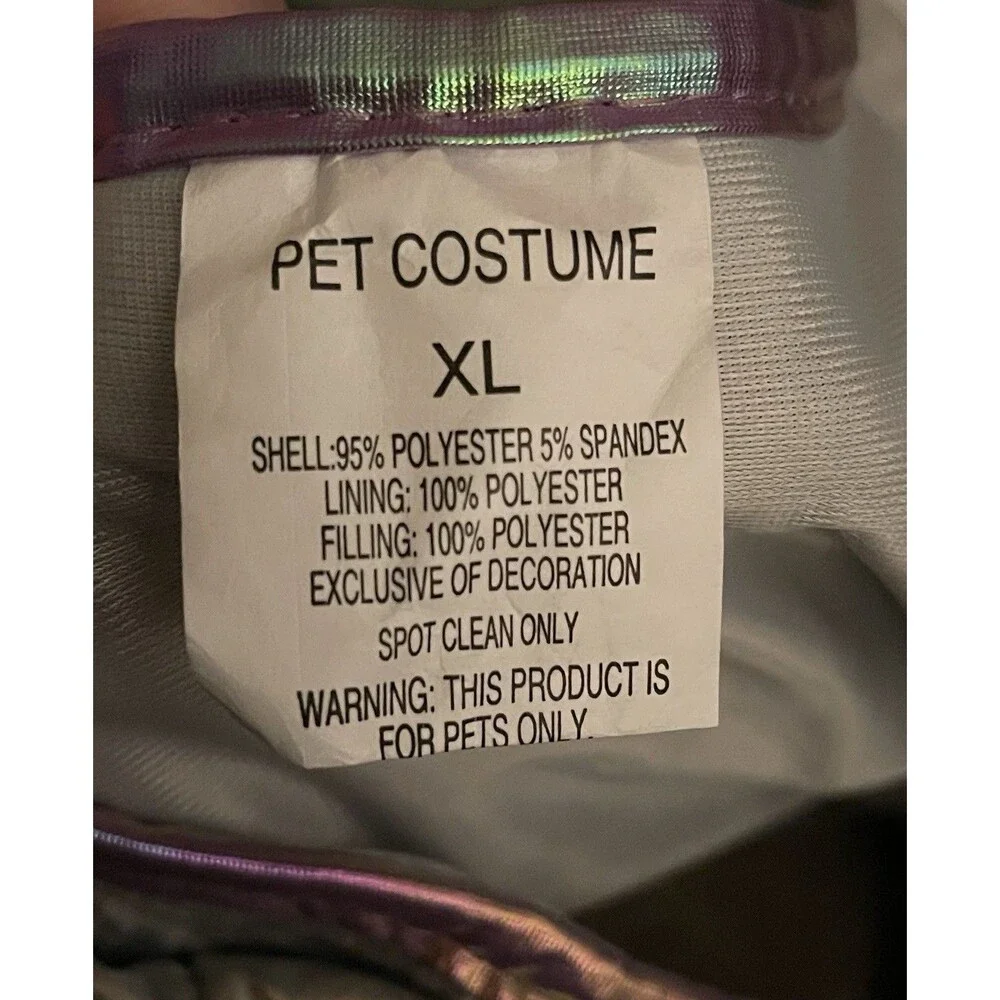 Hyde & EEK! Boutique Robot Halloween Dog Costume XL Pet Apparel Holographic
